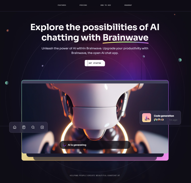 Modern AI Landing Page